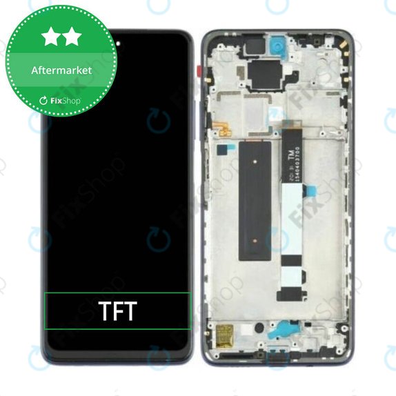 Συγκρότημα οθόνης για Xiaomi Redmi Note 9 Pro 5G, M2007J17C, Μαύρο, Black, Aftermarket