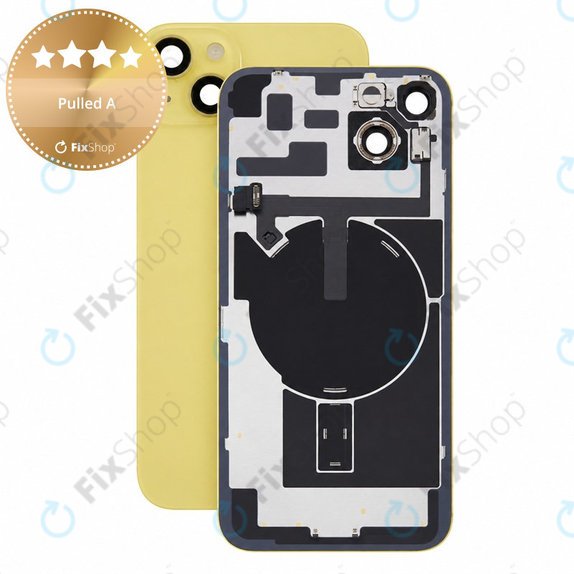 Γυαλί πίσω περιβλήματος για iPhone 14 Plus, Yellow, Pulled A