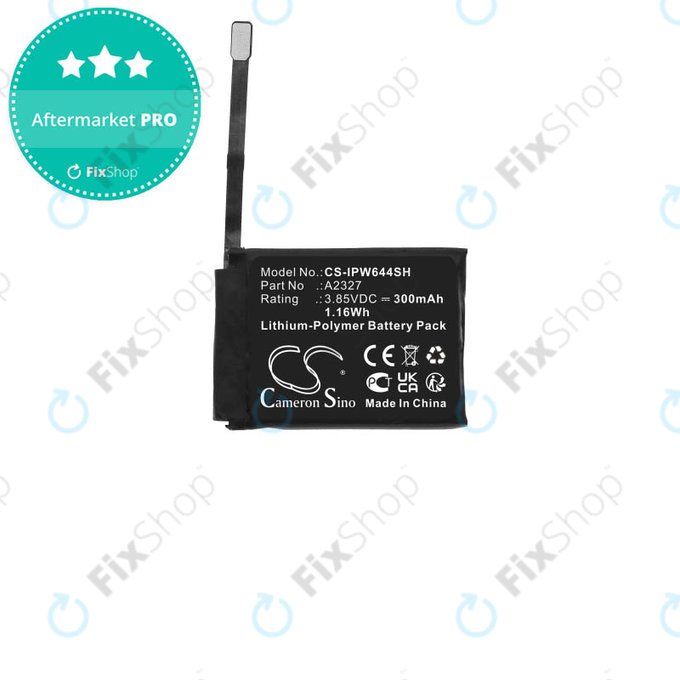 Μπαταρία για Apple Watch Series 6 44mm, A2327, 300mAh, HQ