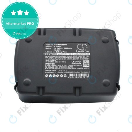 Μπαταρία για Metabo Ahs36v, Bha 36 Ltx Compact, 2000mAh, Li-Ion, 36V, 6.25453, HQ