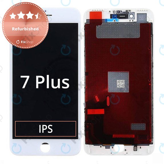 Οθόνη για iPhone 7 Plus, White, Αφής με πλαίσιο, Refurbished