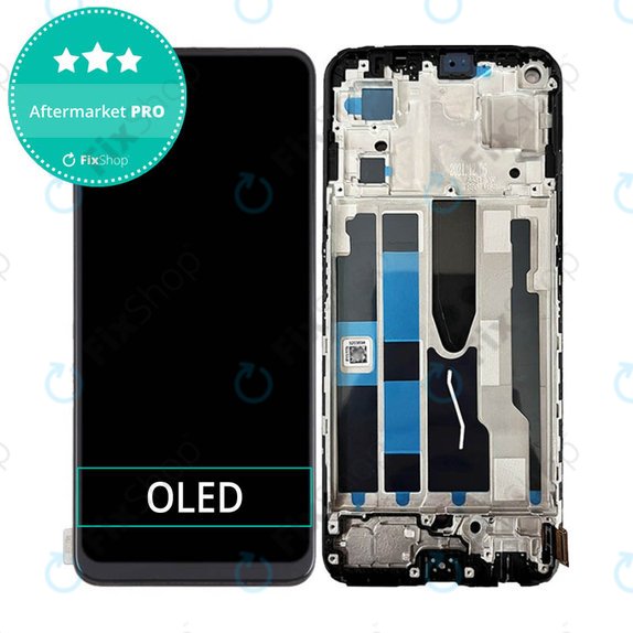Συγκρότημα οθόνης για Oppo Reno 7 5G, Stary Black