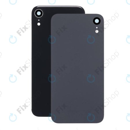Πίσω Κάλυμμα Γυαλί με Φακό Κάμερας για iPhone XR | Μαύρο | Black