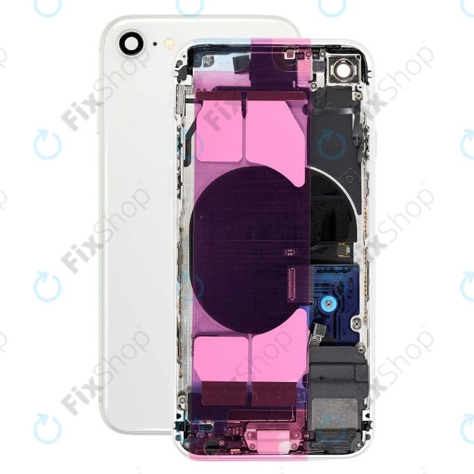 Πίσω Κάλυμμα με Μικρά Ανταλλακτικά για iPhone 8 | Ασημί | Silver