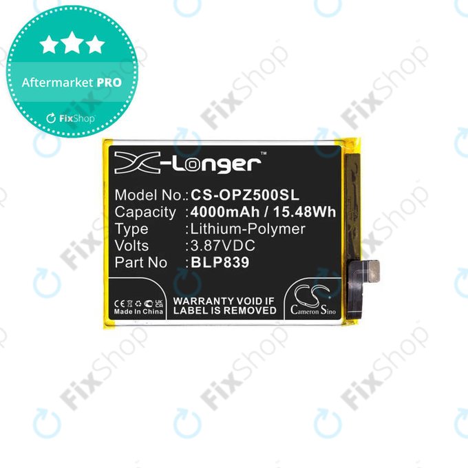 Μπαταρία για Oppo Reno 5 Z 5G CPH2211, BLP839, 4000mAh, HQ