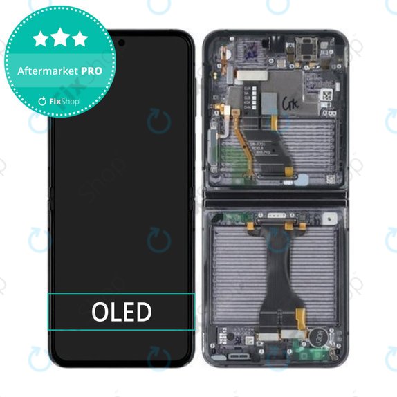 Συγκρότημα οθόνης για Samsung Z Flip 5, F731B, Graphite