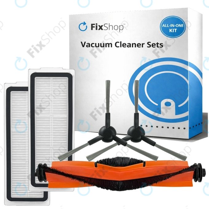 Σετ ανταλλακτικών για Xiaomi Robot Vacuum X20 Max, X20 Pro (1x Κύρια βούρτσα, 2x Φίλτρο, 2x Πλαϊνή Βούρτσα)
