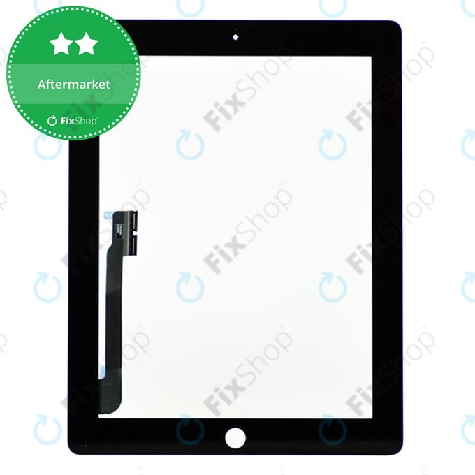 Οθόνη αφής για iPad 3, iPad 4, Μαύρο, Black