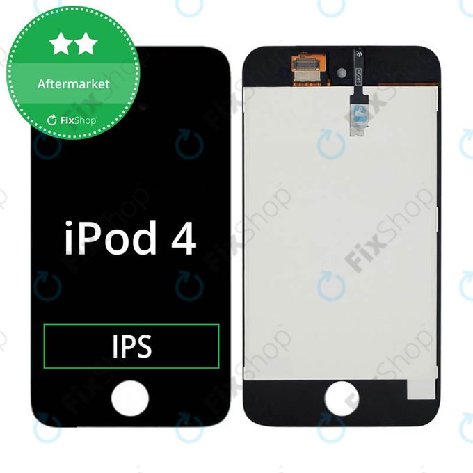 Συγκρότημα οθόνης για iPod Touch, 4th Gen, Μαύρο, Black, Aftermarket