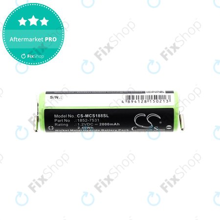 Μπαταρία για Moser Easy Style 1881, 2000mAh, Ni-MH, 1.2V, 1852-7531, HQ