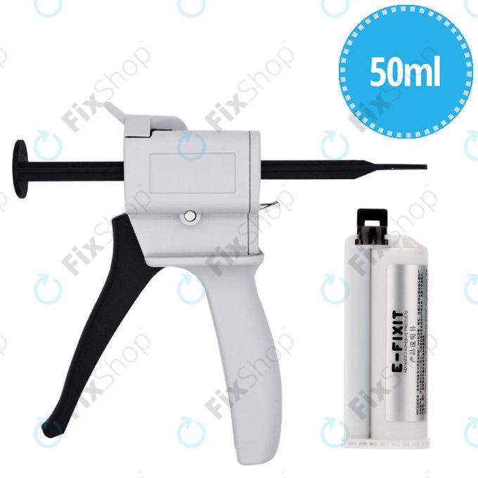 Universal Κόλλα Επισκευής AB Super + Πιστόλι Διανομέα για E-Fixit F14167