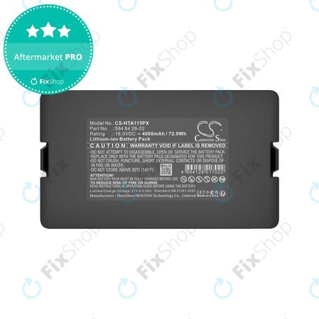 Μπαταρία για Flymo Easilife 200, Gardena Automower 310, Husqvarna Automower 315X, 4000mAh, Li-Ion, 18.0V, 584 84 28-02, HQ