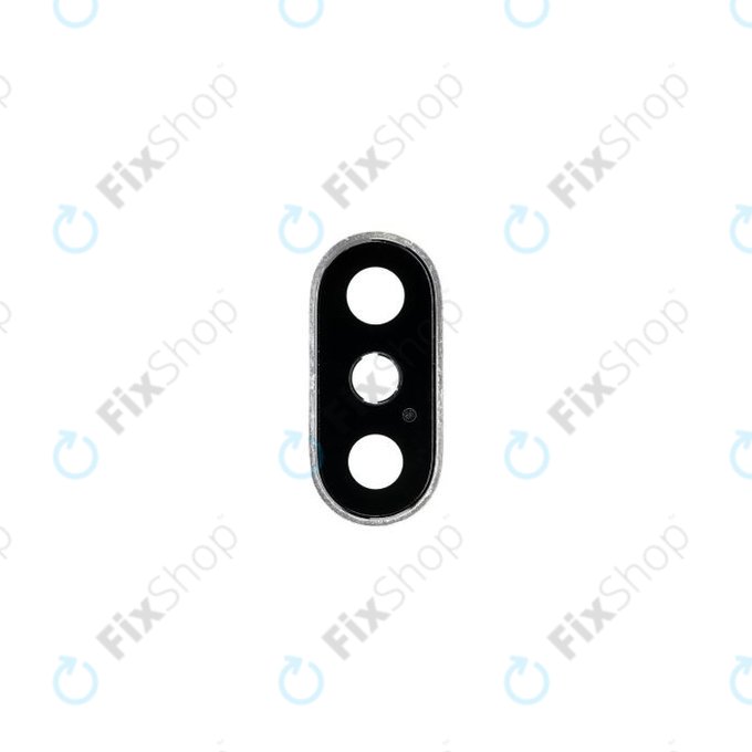 Γυαλί Φακού Πίσω Κάμερας με Πλαίσιο για iPhone XS Max | Ασημί | Silver