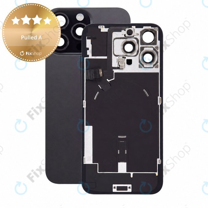 Γυαλί πίσω περιβλήματος για iPhone 16 Pro Max, Black Titanium, Pulled A