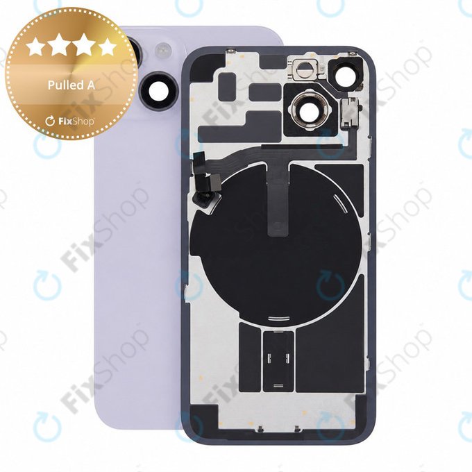 Γυαλί πίσω περιβλήματος για iPhone 14, Purple, Pulled A