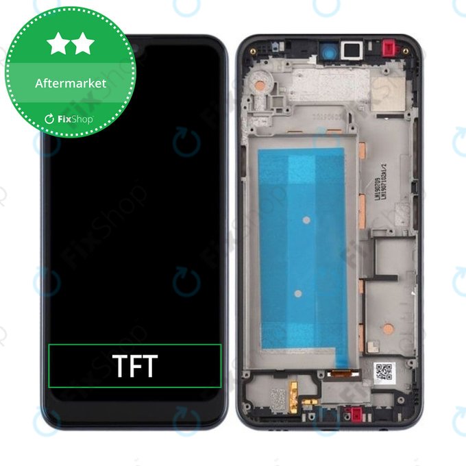 Συγκρότημα οθόνης για LG Q60, X525, Μπλε, Blue, Single Sim, Aftermarket