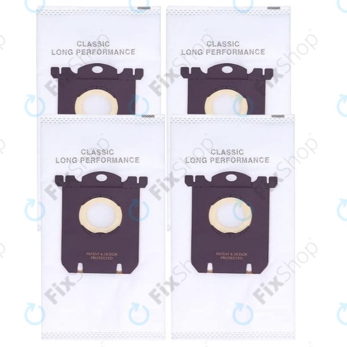 Σακούλα σκόνης γενικής χρήσης E201SM, 4 τεμ. για Electrolux, Philips, Tornado, Volta, AEG - S-bag