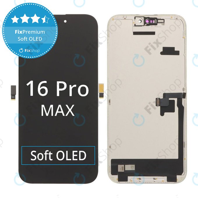 Συγκρότημα οθόνης για iPhone 16 Pro Max, FixPremium Soft OLED