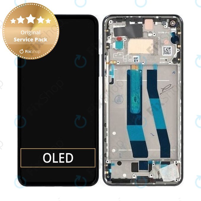 LCD Display Assembly για Xiaomi 11 Lite 5G NE | 2109119DG | 2107119DC | Truffle Black | Service Pack