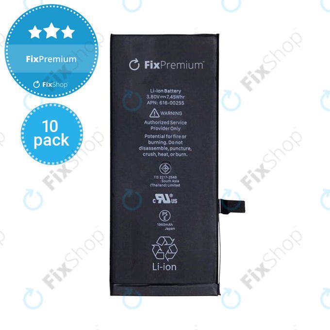 Μπαταρία για iPhone 7, 10 Pack, 1960mAh, FixPremium