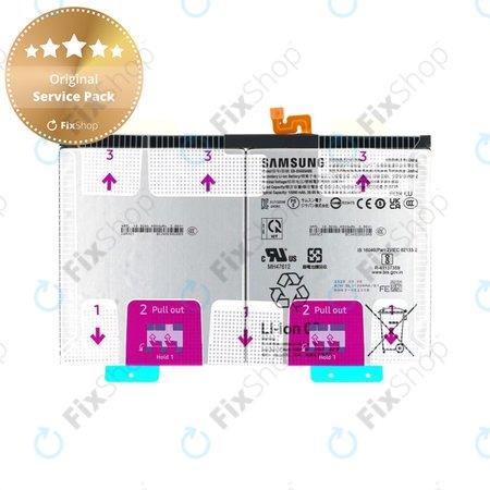 Battery για Samsung Tab S10 FE+ X620, X626, EB-BX828ABE, GH82-37171A, 10090mAh, Genuine Service Pack