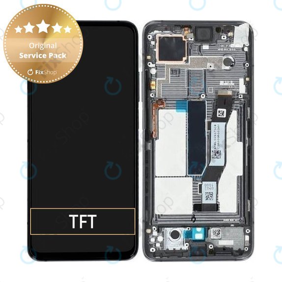 Συγκρότημα οθόνης για Xiaomi Mi 10T 5G, Mi 10T Pro 5G, Cosmic Black, Service Pack