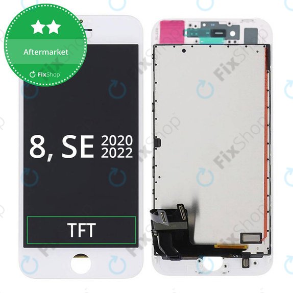 Οθόνη για iPhone 8, SE (2020), SE (2022), White, Αφής με πλαίσιο