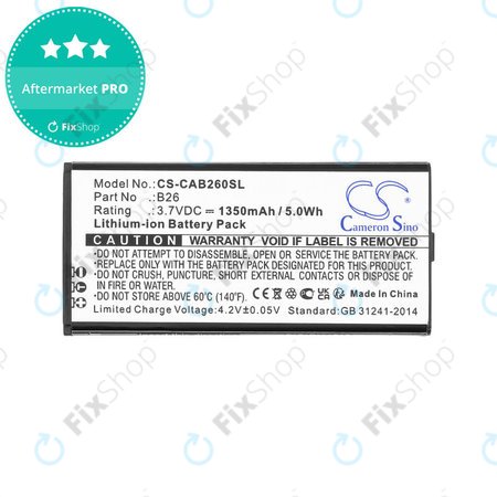 Μπαταρία για Cat B26, 1350mAh, Li-Ion, 3.7V, B26, HQ