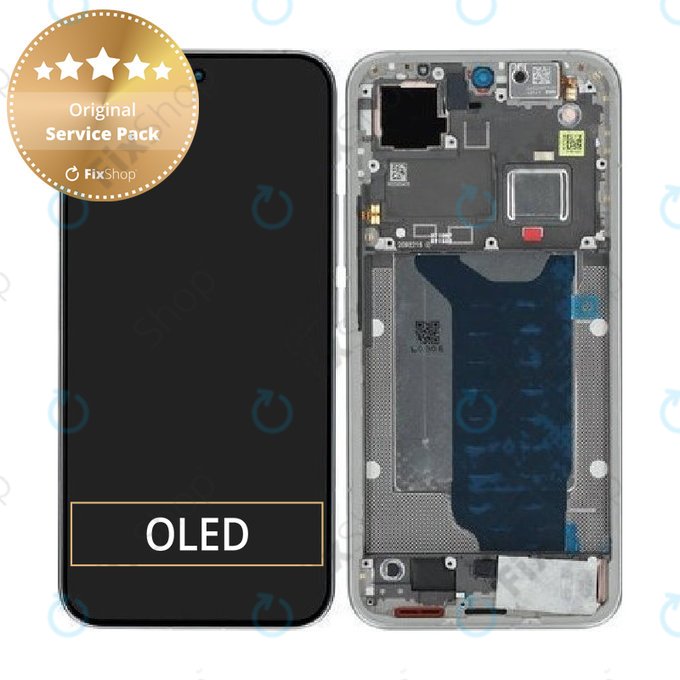 Οθόνη για Xiaomi 15T Pro 5G, Gray, Αφής με πλαίσιο, 5600050O12U00, Genuine Service Pack