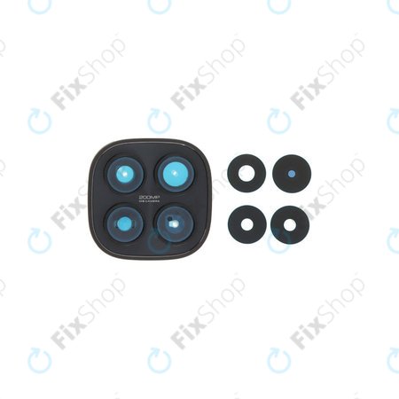 Γυαλί Φακού Πίσω Κάμερας με Πλαίσιο για Xiaomi Redmi Note 15 Pro 5G, Black