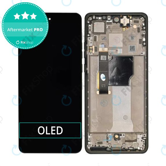 Συγκρότημα οθόνης για Motorola Edge 40 Neo, XT2307, Μαύρο, Black
