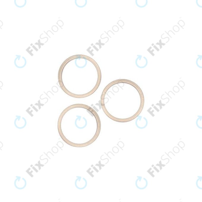 Πλαίσιο Φακού Πίσω Κάμερας (3τμχ) για iPhone 13 Pro | 13 Pro Max | Χρυσαφί | Gold