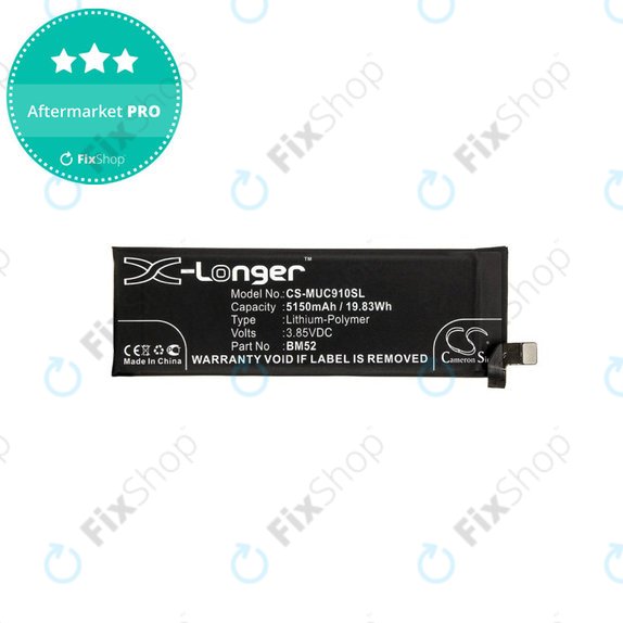 Μπαταρία για Xiaomi Mi Note 10 M190F4AG, 5150mAh, Li-Pol, 3.85 V, BM52, HQ