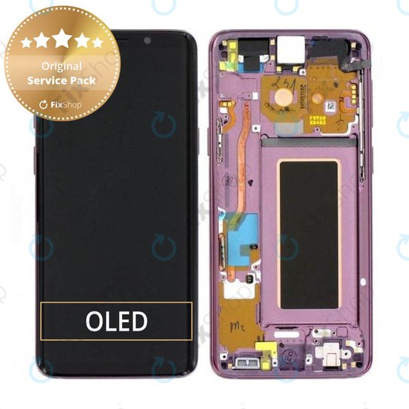 Συγκρότημα οθόνης για Samsung S9, G960F, GH97-21696B, GH97-21697B, Lilac Purple, Service Pack