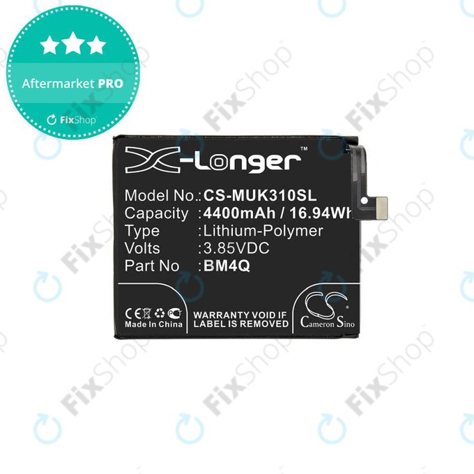 Μπαταρία για Xiaomi Pocophone F2 Pro, BM4Q, 4400mAh, HQ