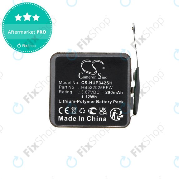 Μπαταρία για Huawei Watch GT3 42mm, Watch GT3 Pro 42mm, 290mAh, Li-Pol, 3.87V, HB522025EFW, HQ