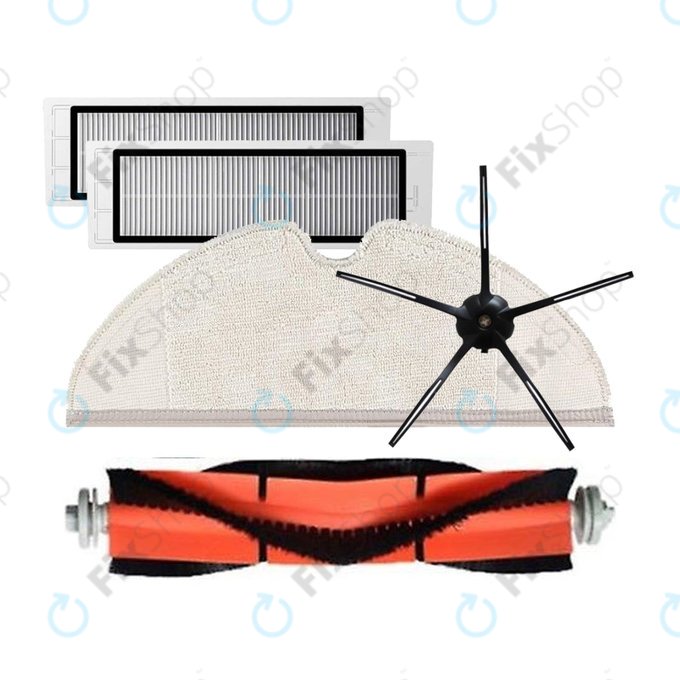 Ολοκληρωμένο Σετ για Xiaomi Roborock S5 Max | S6 | S6 MaxV | S6 Pure | Xiaowa E3 | Μαύρο | Black