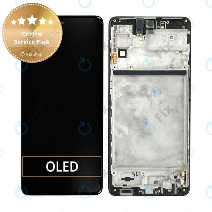 LCD Display Assembly για Samsung M51 | M515F | GH82-23568A | GH82-24168A | GH82-24166A | Celestial Black | Service Pack