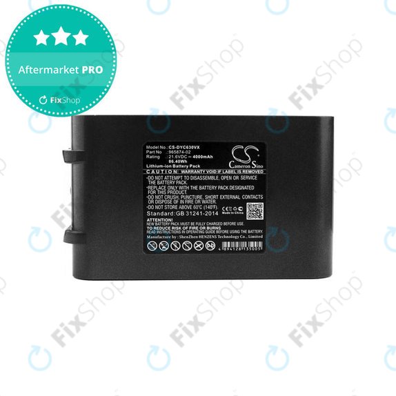 Μπαταρία για Dyson DC-series, V6, 965874-02, 21.6V, 4000mAh, HQ