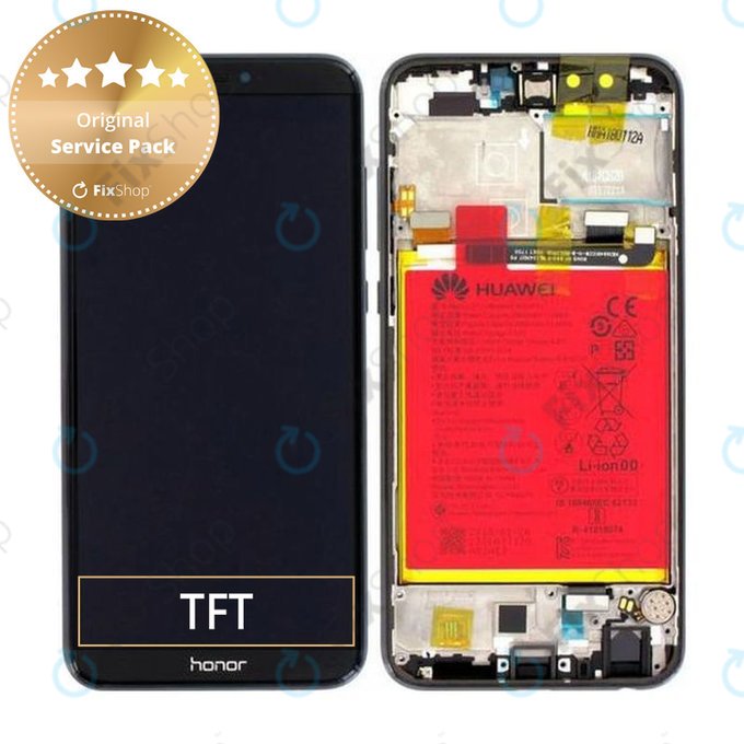 LCD Display Assembly με Battery για Huawei Honor 9 Lite | 02351SNN | Midnight Black | Service Pack