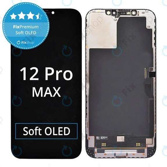 Οθόνη Soft OLED για iPhone 12 Pro Max, Αφής με πλαίσιο, FixPremium