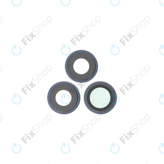 Φακός Πίσω Κάμερας με Πλαίσιο (3τμχ) για iPhone 15 Pro Max | Blue Titanium