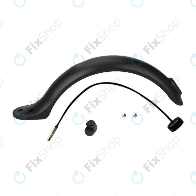 Πίσω Φτερό + Φως με Σύνδεσμο για Xiaomi Mi Electric Scooter 1S | 2 M365 | Pro | Μαύρο | Black