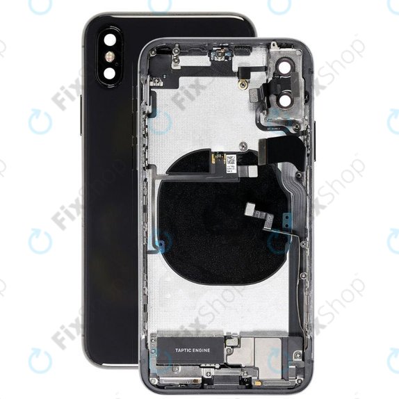 Πίσω Κάλυμμα με Μικρά Ανταλλακτικά για iPhone X | Διαστημικό Γκρι | Space Gray