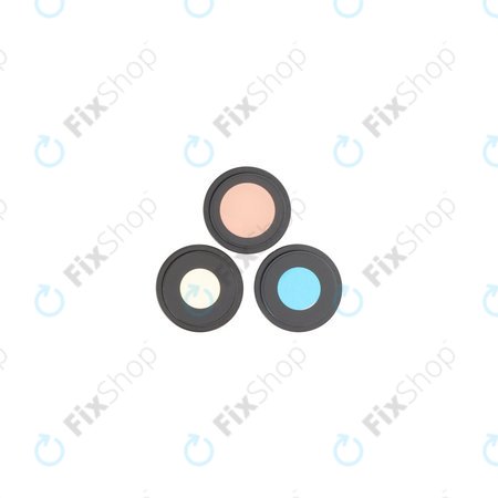 Φακός Πίσω Κάμερας με Πλαίσιο για iPhone 16 Pro, 16 Pro Max, Black Titanium, 3τμχ