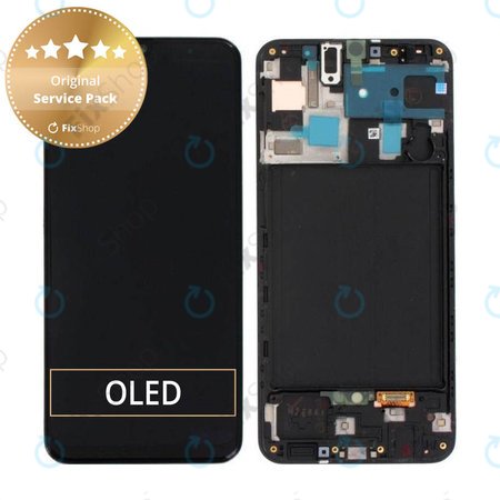 OLED/LCD Display Assembly για Samsung A50 | A505F | GH82-19204A | GH82-19713A | GH82-19714A | GH82-19289A | Black | Service Pack