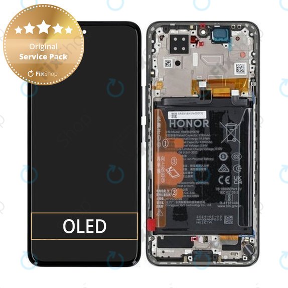 LCD Display Assembly με Battery για Honor 200 | 0235AKHV | Μαύρο, Black | Service Pack