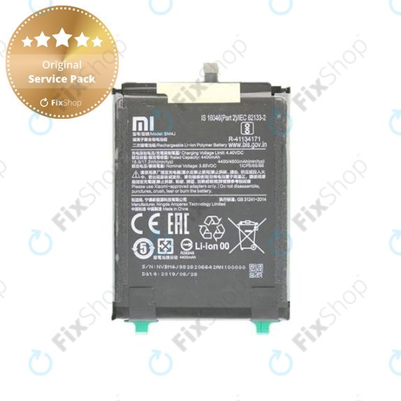 Μπαταρία για Xiaomi Redmi Note 8 Pro, BM4J, 4500mAh, 46BM4JA030H8, Service Pack