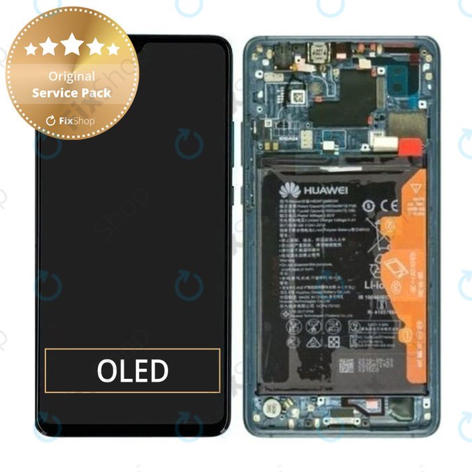 LCD Display Assembly με Battery για Huawei Mate 20 X 5G | 02352UXT | Emerald Green | Service Pack