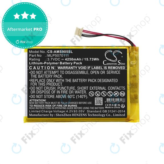 Μπαταρία για Autel MaxiSys Mini, MaxiIM IM508, MS905, 4250mAh, Li-Pol, 3.7V, MLP5070111, HQ